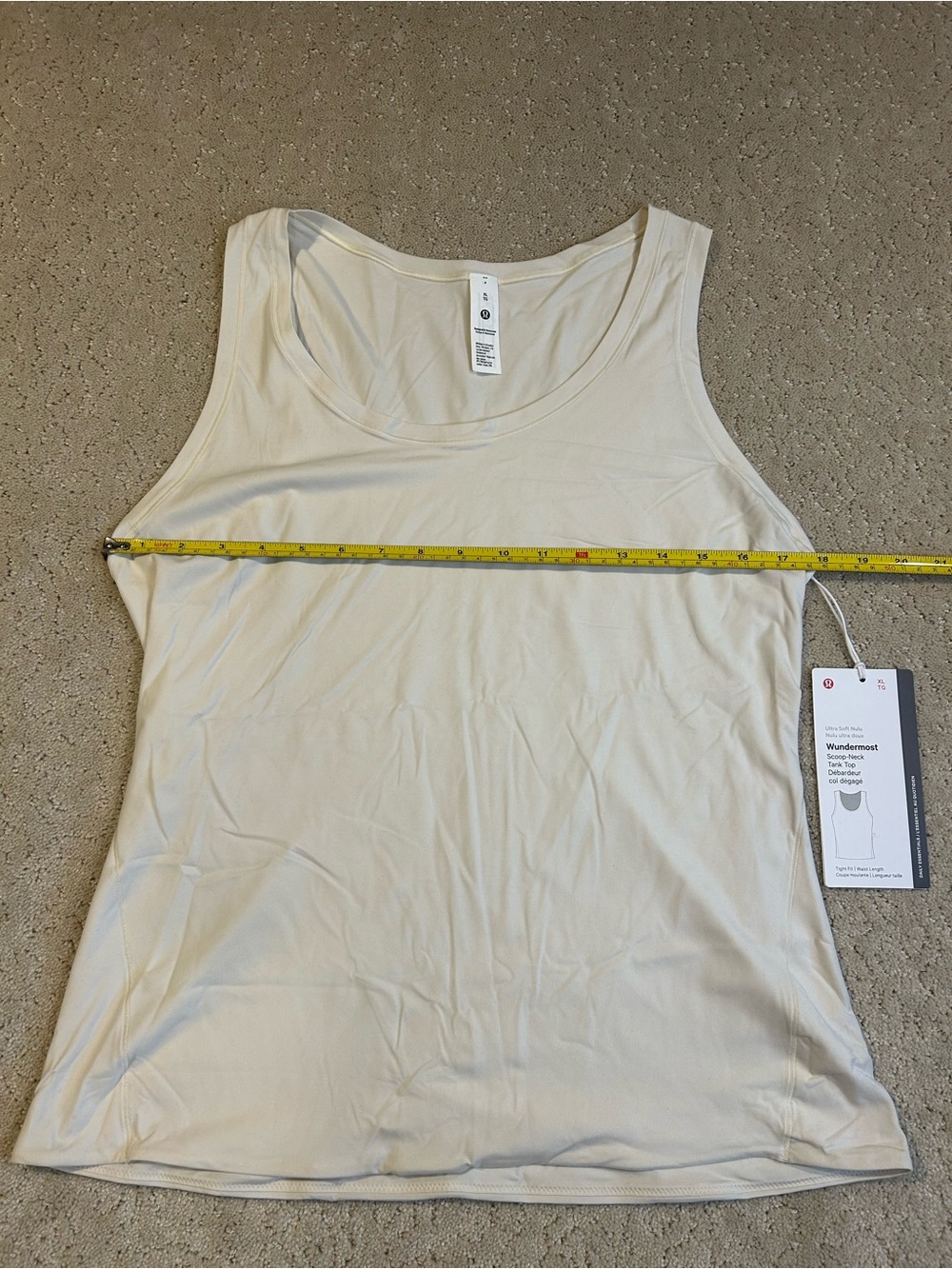 NWT Lululemon Wundermost Ultra-Soft Nulu Scoop-Neck Tank Top Size XL LTIV - Picture 6 of 7